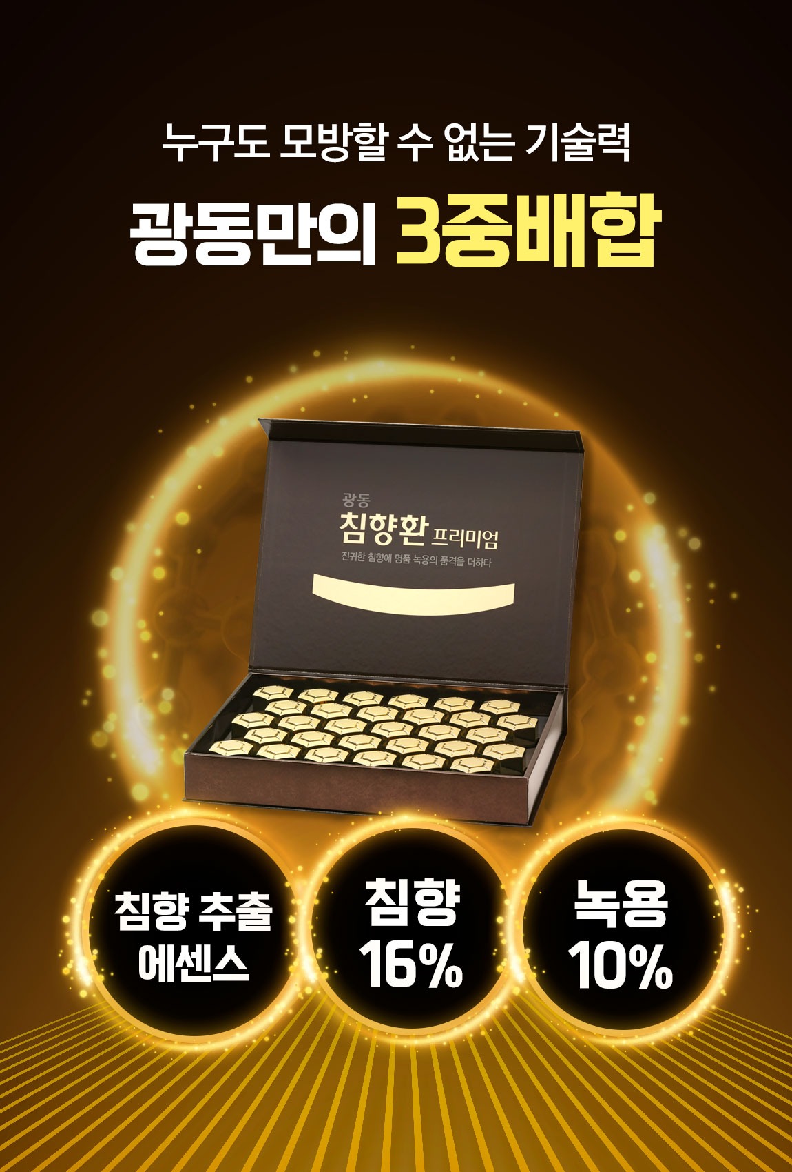 광동침향환 프리미엄 3중배합 기술력